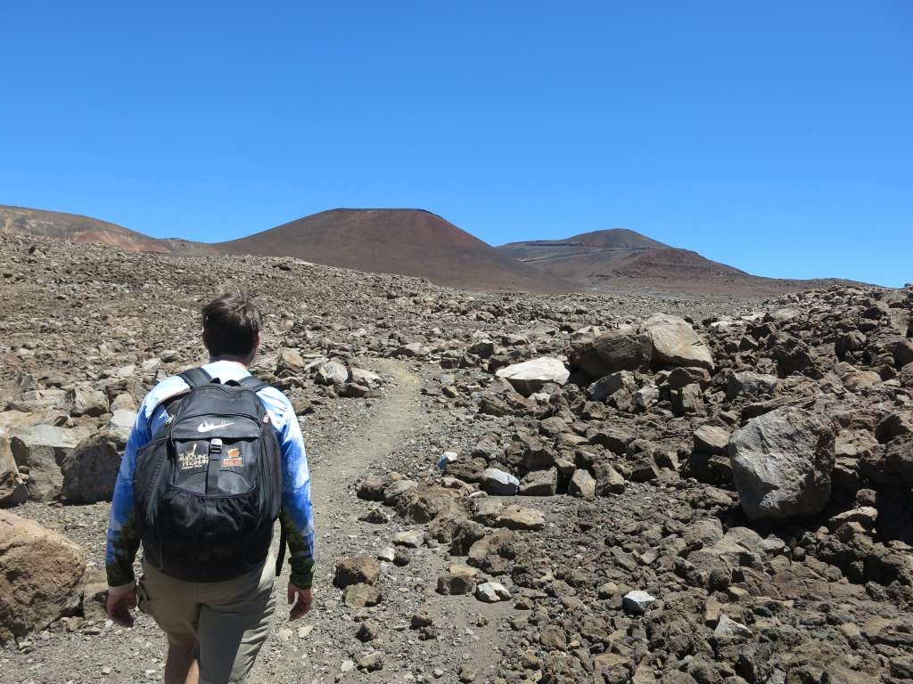 Nick on the way up Mauna Kea